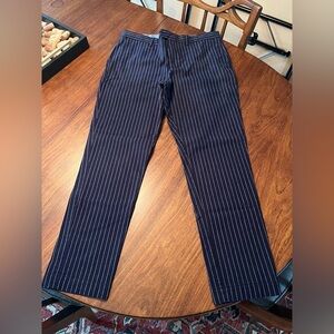 Men's Banana Republic Navy Pinstripe Dress Pants 31 x 32
